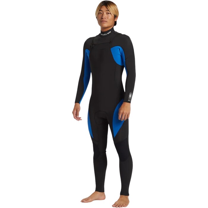 2024 Quiksilver Mnner Mercury 4/3mm Brustreiverschluss Neoprenanzug AQYW103116 - Olympian Blue